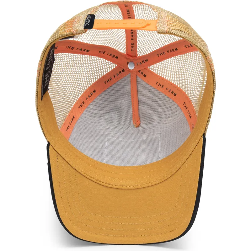 czapka-trucker-zolta-i-czarna-byk-the-dead-skull-eco-brutalism-the-farm-od-goorin-bros