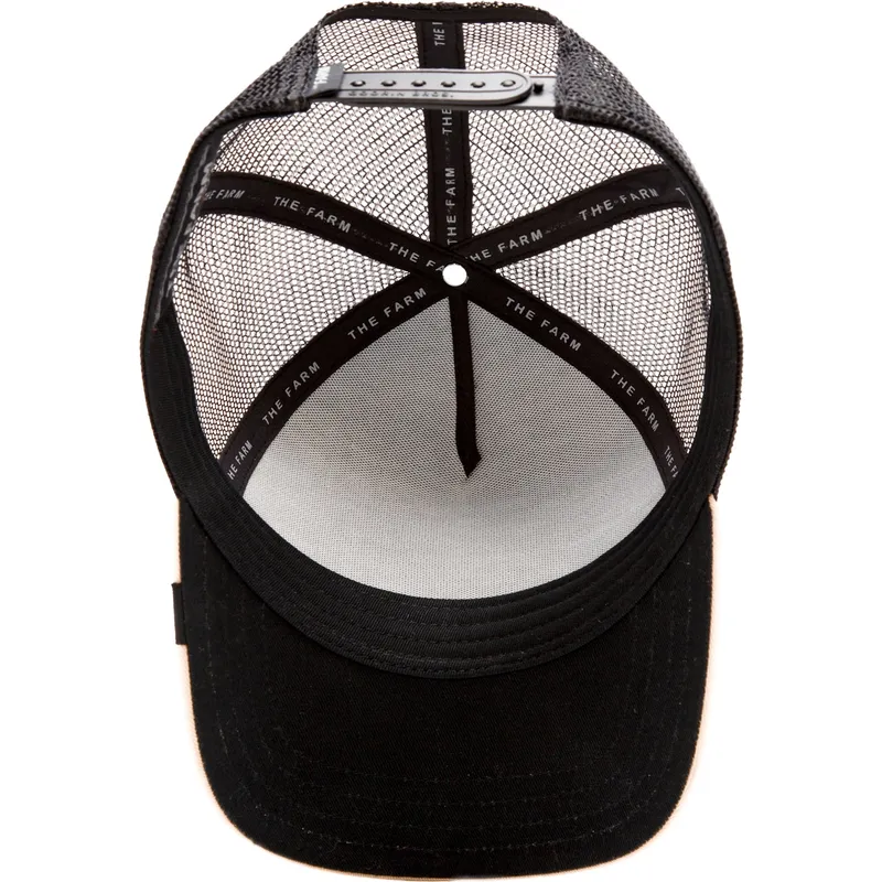 czapka-trucker-czarna-i-bezowa-pies-chihuahua-the-amigo-eco-brutalism-the-farm-od-goorin-bros