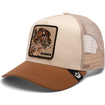 czapka-trucker-bezowo-brazowa-gepard-the-warrior-cheetah-big-cats-the-farm-od-goorin-bros