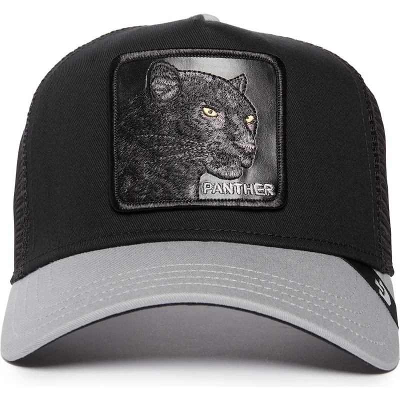 czapka-trucker-czarna-i-szara-pantera-the-black-panther-big-cats-the-farm-od-goorin-bros