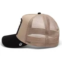 czapka-trucker-bezowo-czarna-leopard-menace-the-snow-leopard-big-cats-the-farm-od-goorin-bros