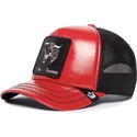 czapka-trucker-czerwona-i-czarna-byk-raging-pamplona-puff-patent-the-farm-od-goorin-bros