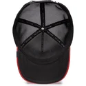 czapka-trucker-czerwona-i-czarna-byk-raging-pamplona-puff-patent-the-farm-od-goorin-bros