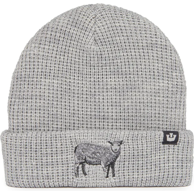 gorro-szary-owca-ribbed-sheep-classic-knit-the-farm-od-goorin-bros