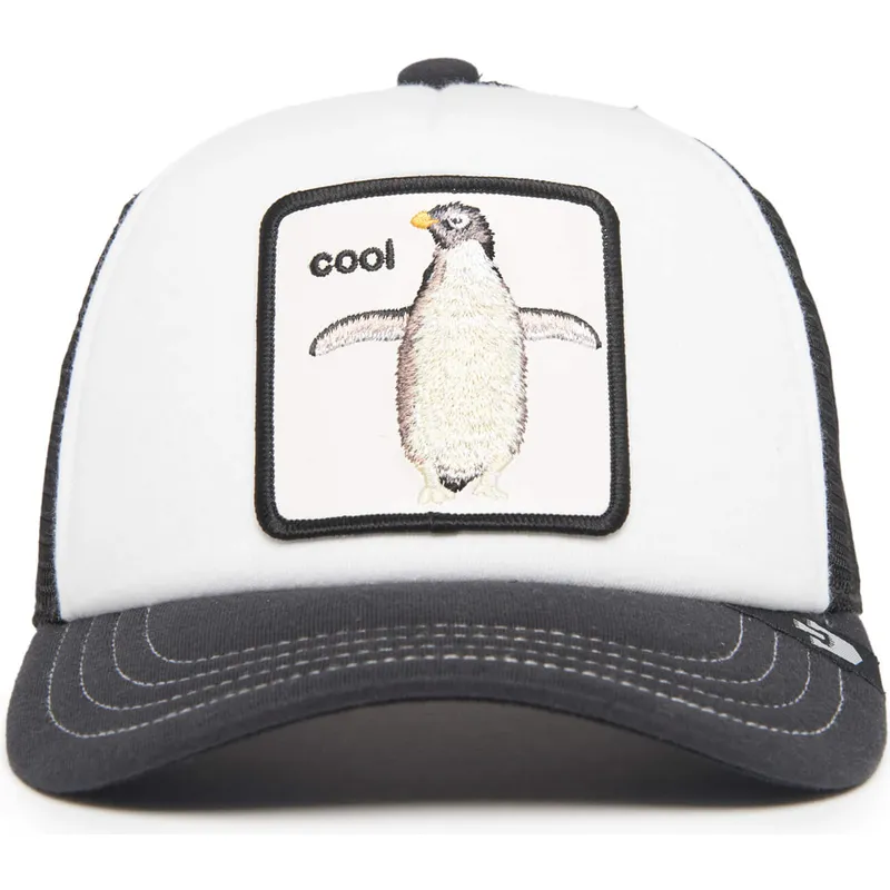 czapka-trucker-bialo-czarna-dla-chlopca-pingwin-cool-tuxie-the-farm-goorin-bros
