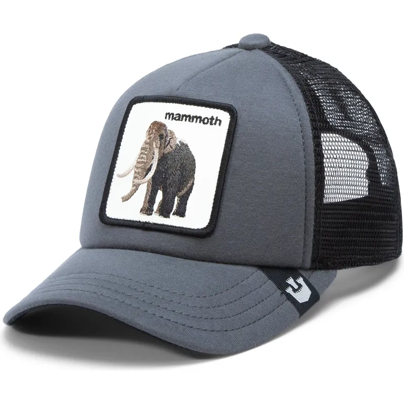 czapka-trucker-szara-dla-chlopca-mamut-mammoth-fuzzy-trunk-extinct-the-farm-od-goorin-bros