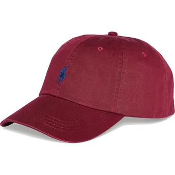 Czapka z daszkiem bordowa regulowana Cotton Chino Classic Sport Polo Ralph Lauren