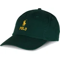 zielona-regulowana-czapka-z-zakrzywionym-daszkiem-z-zoltym-logo-classic-sport-od-polo-ralph-lauren