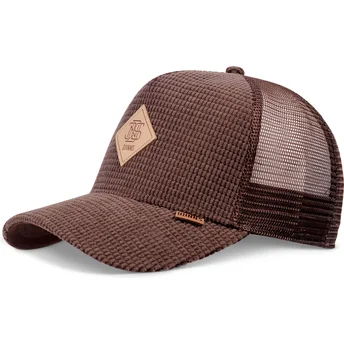 Djinns HFT Waffle Cord Brown Trucker Hat