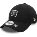 czarna-zakrzywiona-regulowana-czapka-9forty-metallic-patch-las-vegas-raiders-nfl-od-new-era