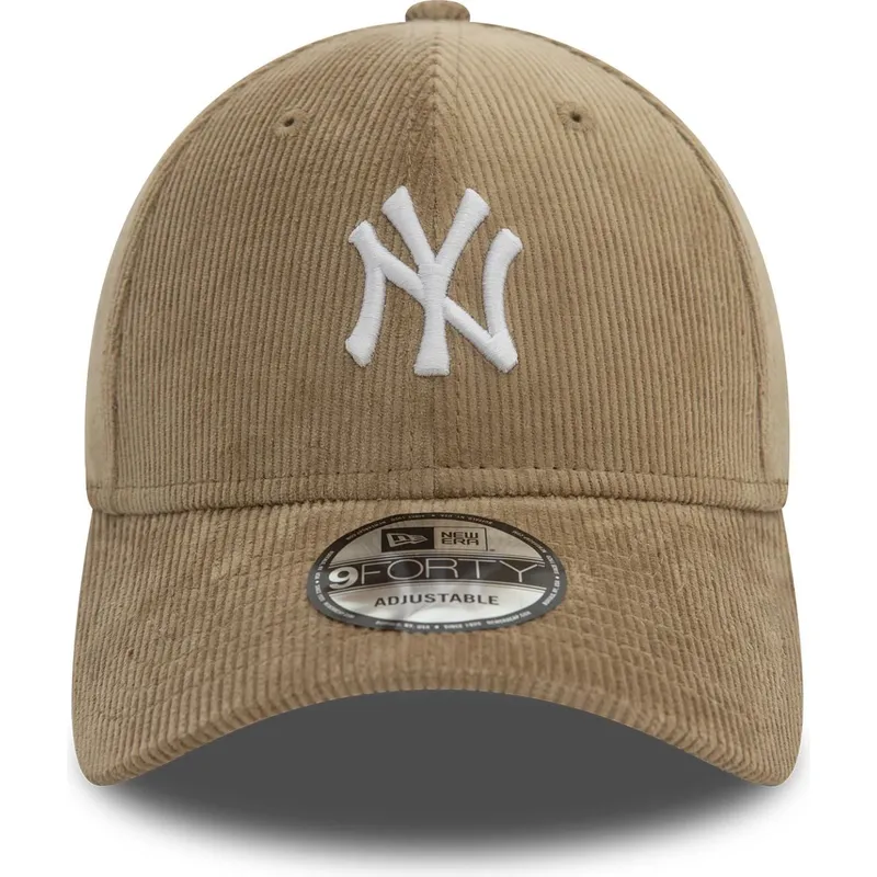 bezowa-regulowana-czapka-z-daszkiem-9forty-cord-new-york-yankees-mlb-new-era