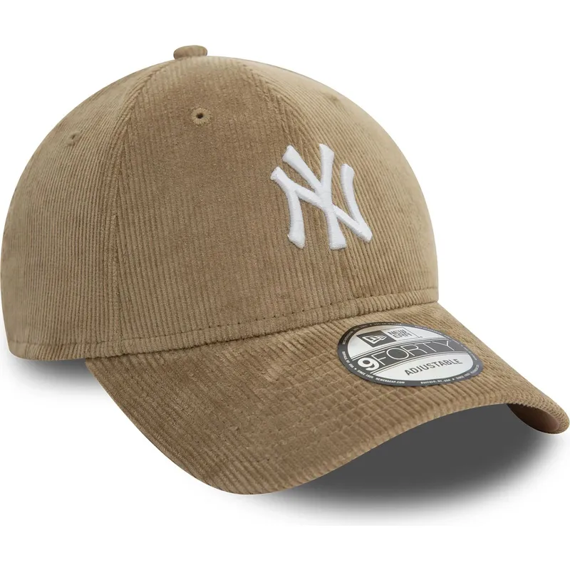 bezowa-regulowana-czapka-z-daszkiem-9forty-cord-new-york-yankees-mlb-new-era