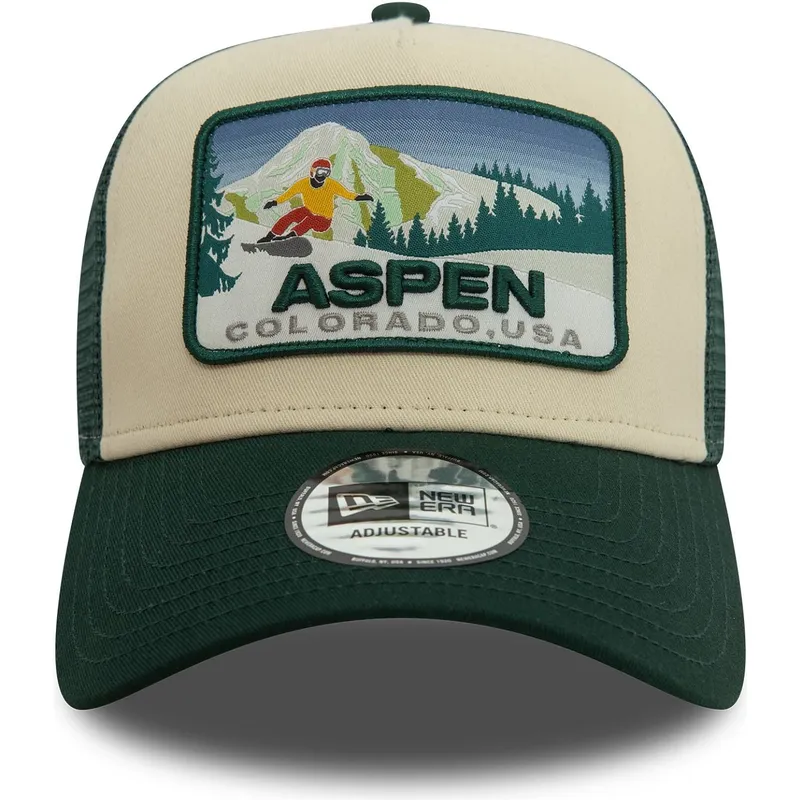 czapka-trucker-zielona-a-frame-ski-patch-z-aspen-miasta-i-plaze-new-era