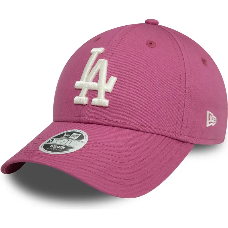 czapki-curva-roz-tasma-regulowana-9forty-league-essential-los-angeles-dodgers-mlb-new-era
