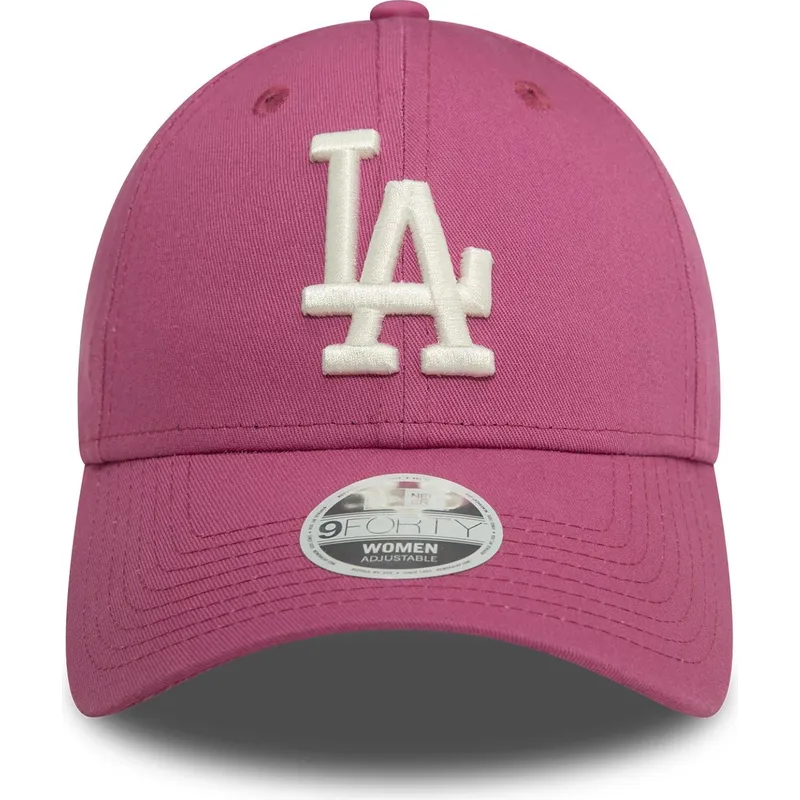 czapki-curva-roz-tasma-regulowana-9forty-league-essential-los-angeles-dodgers-mlb-new-era