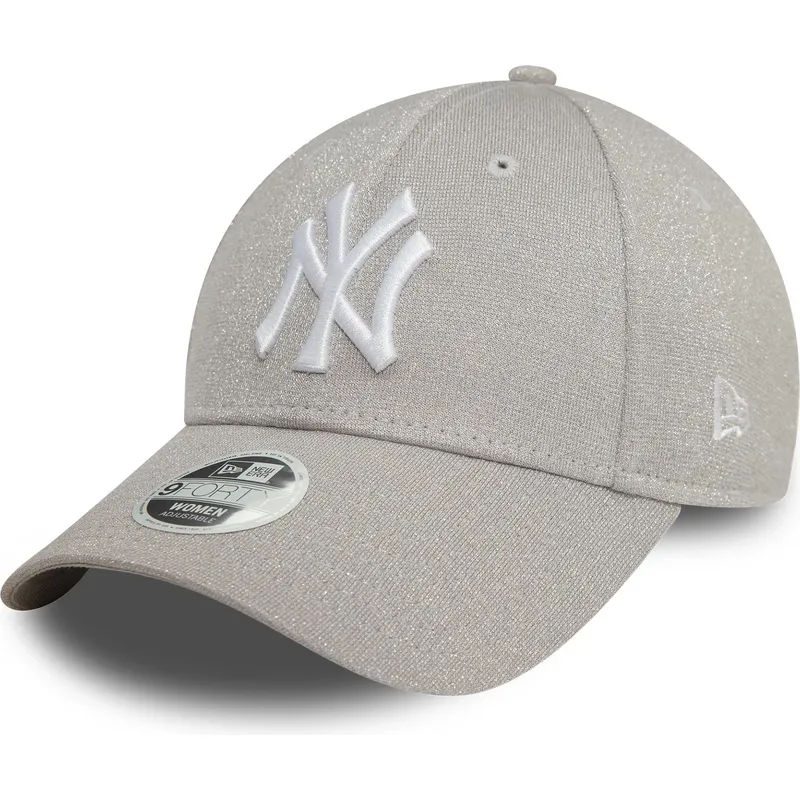szara-regulowana-czapka-z-daszkiem-dla-kobiet-9forty-glitter-new-york-yankees-mlb-new-era