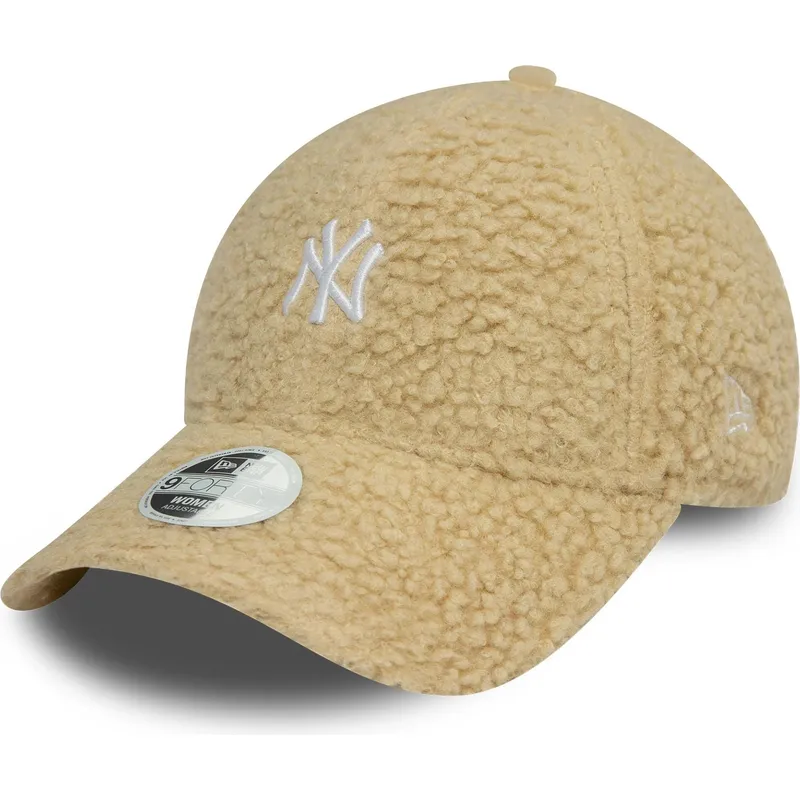 bezowa-regulowana-czapka-z-zakrzywionym-daszkiem-dla-kobiet-9forty-borg-new-york-yankees-mlb-new-era