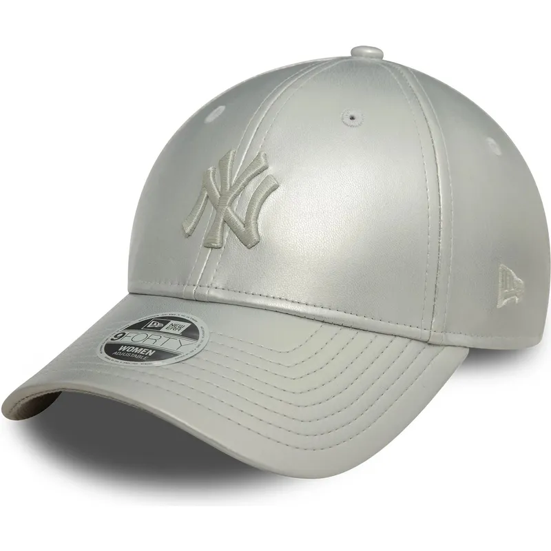 czapki-curva-szary-tasma-regulowana-plateada-plateado-9forty-midi-pu-new-york-yankees-mlb-new-era