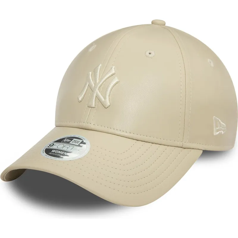 czapki-curva-bezowy-tasma-regulowana-9forty-midi-pu-new-york-yankees-mlb-new-era