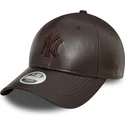 czapki-curva-brazowy-tasma-regulowana-9forty-midi-pu-new-york-yankees-mlb-new-era