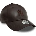 czapki-curva-brazowy-tasma-regulowana-9forty-midi-pu-new-york-yankees-mlb-new-era