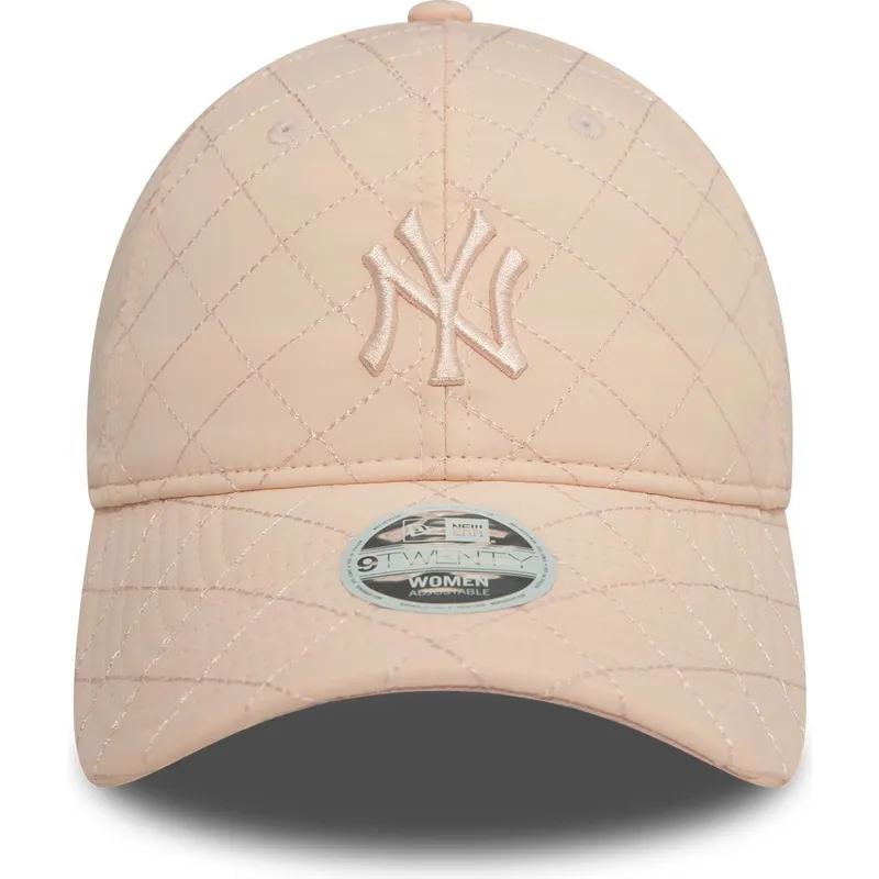 rozowa-regulowana-czapka-z-zakrzywionym-daszkiem-dla-kobiet-9twenty-padded-new-york-yankees-mlb-new-era