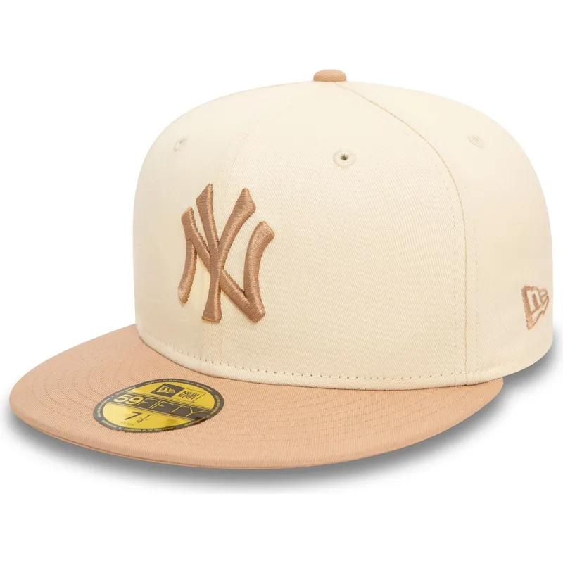 bezowo-brazowa-dopasowana-czapka-59fifty-z-boczna-naszywka-new-york-yankees-mlb-od-new-era