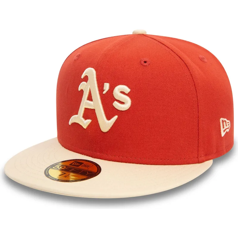 czapki-plana-pomaranczowy-dopasowany-59fifty-side-patch-oakland-athletics-mlb-new-era czapki-plana-pomaranczowy-dopasowany-59fifty-side-patch-oakland-athletics-mlb-new-era