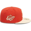 czapki-plana-pomaranczowy-dopasowany-59fifty-side-patch-oakland-athletics-mlb-new-era