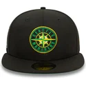 czarna-dopasowana-czapka-z-daszkiem-59fifty-seattle-mariners-mlb-new-era