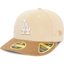 bezowo-brazowa-zakrzywiona-czapka-59fifty-low-profile-cord-los-angeles-dodgers-mlb-od-new-era