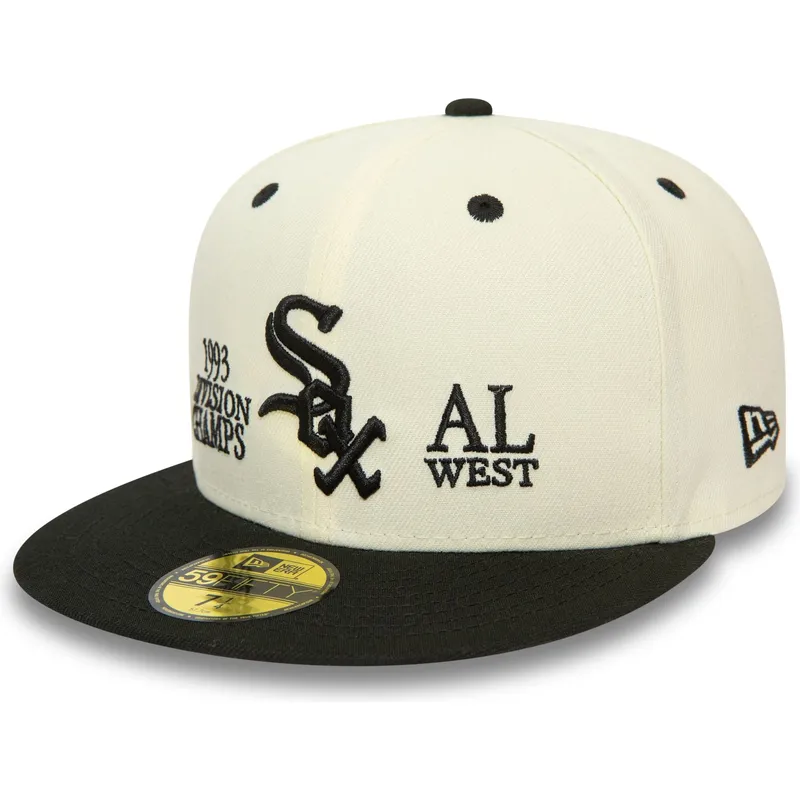 czapki-plana-wielokolorowy-dopasowany-59fifty-93-division-chicago-white-sox-mlb-new-era