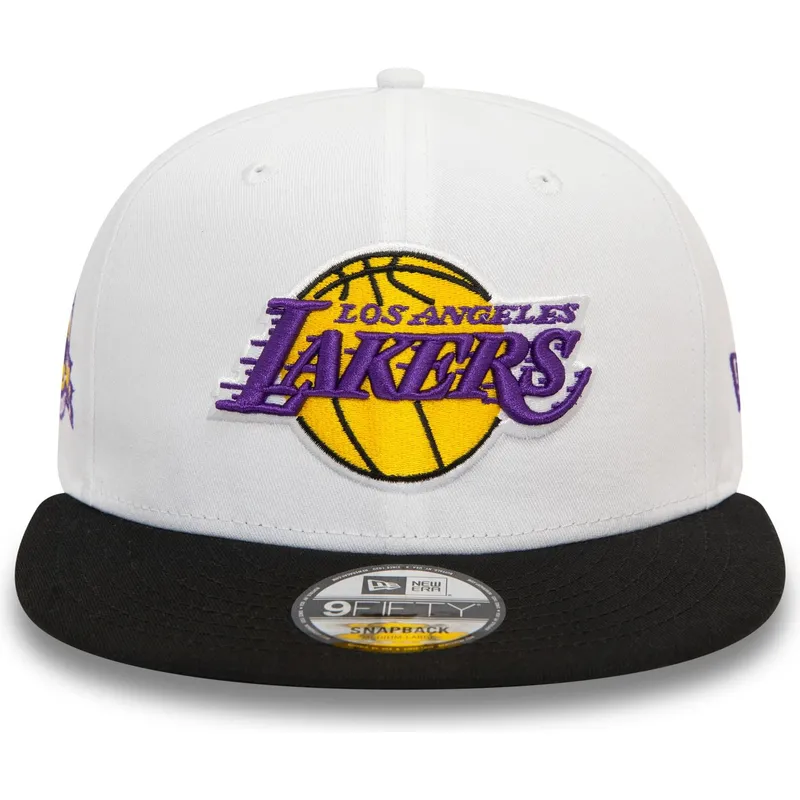 czapki-plana-czarny-snapback-9fifty-white-crown-patch-los-angeles-lakers-nba-new-era
