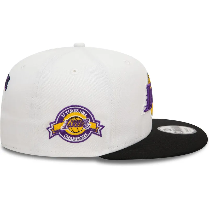 czapki-plana-czarny-snapback-9fifty-white-crown-patch-los-angeles-lakers-nba-new-era