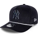 granatowa-czapka-z-zakrzywionym-daszkiem-snapback-golfer-cord-new-york-yankees-mlb-marki-new-era