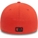 pomaranczowa-zakrzywiona-czapka-z-logo-new-york-yankees-mlb-w-kolorze-czarnym-39thirty-league-essential-od-new-era