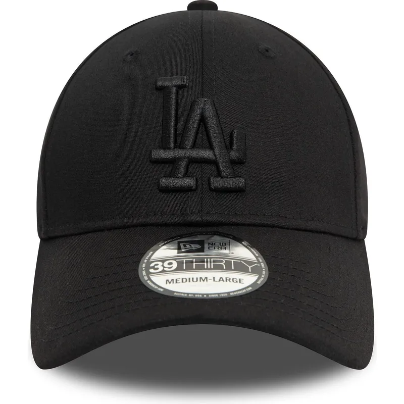 czarna-zakrzywiona-czapka-z-logo-los-angeles-dodgers-39thirty-monochrome-mlb-od-new-era