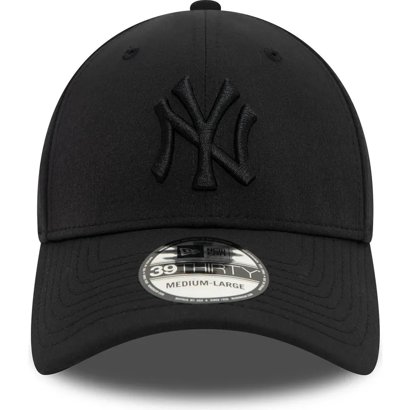 czarna-zakrzywiona-czapka-z-regulacja-z-czarnym-logo-39thirty-stretch-nylon-new-york-yankees-mlb-od-new-era