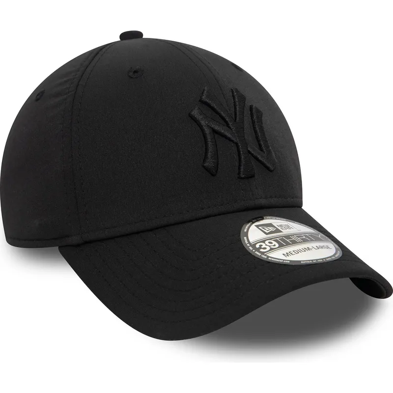 czarna-zakrzywiona-czapka-z-regulacja-z-czarnym-logo-39thirty-stretch-nylon-new-york-yankees-mlb-od-new-era