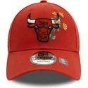 czapka-z-zakrzywionym-daszkiem-pomaranczowa-regulowana-9forty-flower-icon-chicago-bulls-nba-od-new-era