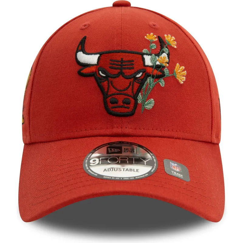 czapka-z-zakrzywionym-daszkiem-pomaranczowa-regulowana-9forty-flower-icon-chicago-bulls-nba-od-new-era