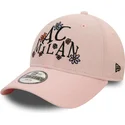 rozowa-zakrzywiona-czapka-regulowana-dla-dziecka-9forty-needle-cord-ac-milan-serie-a-od-new-era