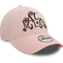 rozowa-czapka-z-zakrzywionym-daszkiem-dla-dzieci-9forty-needle-cord-ac-milan-serie-a-od-new-era