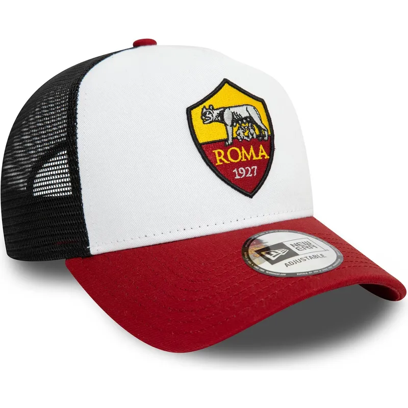 czapka-trucker-biala-czarna-i-czerwona-9forty-e-frame-core-associazione-sportiva-roma-serie-a-new-era