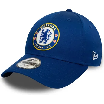Czapki zakrzywiona niebieski snapback dla dziecka 9FORTY Core Chelsea Football Club Premier League New Era