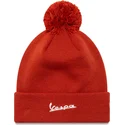 czapki-pompon-pomaranczowy-seasonal-cuff-vespa-piaggio-new-era