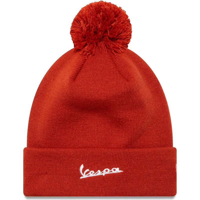 czapki-pompon-pomaranczowy-seasonal-cuff-vespa-piaggio-new-era czapki-pompon-pomaranczowy-seasonal-cuff-vespa-piaggio-new-era