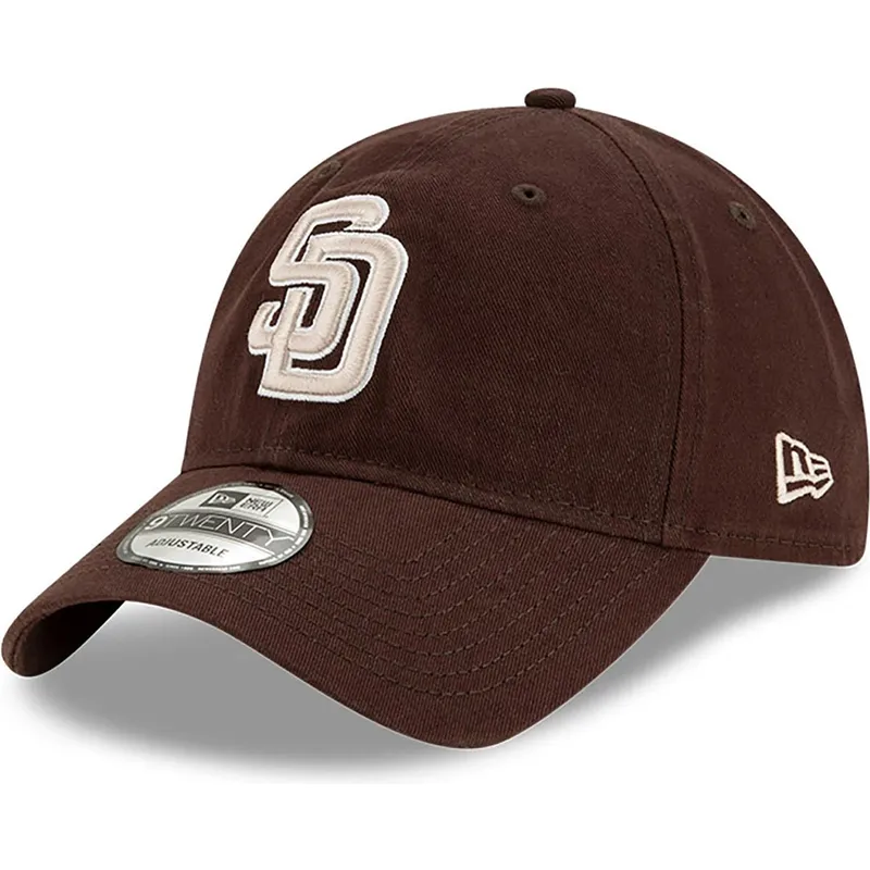brazowa-regulowana-czapka-z-zakrzywionym-daszkiem-9twenty-core-classic-san-diego-padres-mlb-new-era