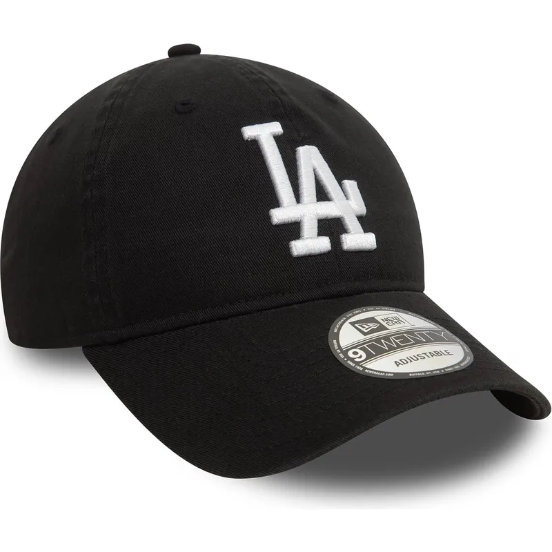 czapka-z-zakrzywionym-daszkiem-czarna-regulowana-9twenty-washed-los-angeles-dodgers-mlb-new-era