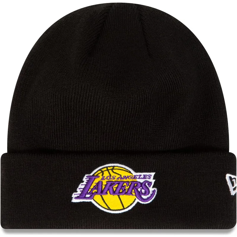 czarna-czapka-essential-cuff-los-angeles-lakers-nba-new-era